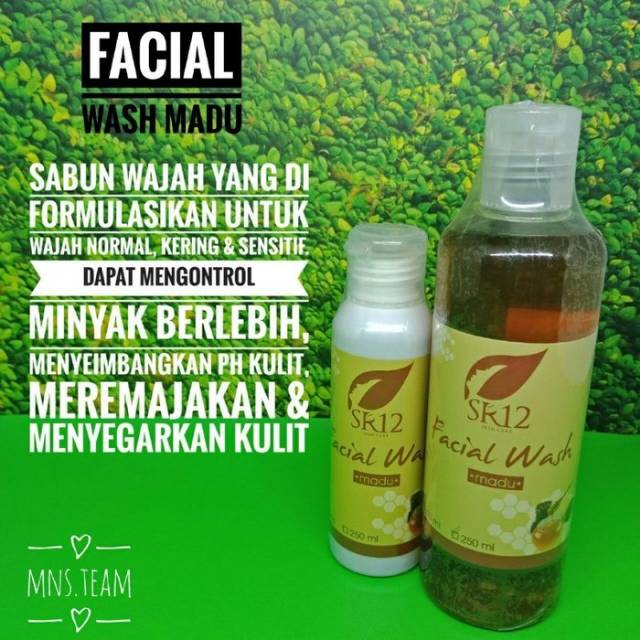 Pembersih wajah facial wash madu 100ml SR12 BPOM ORIGINAL