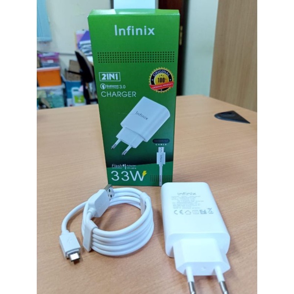 charger original 100% infinix micro 33watt