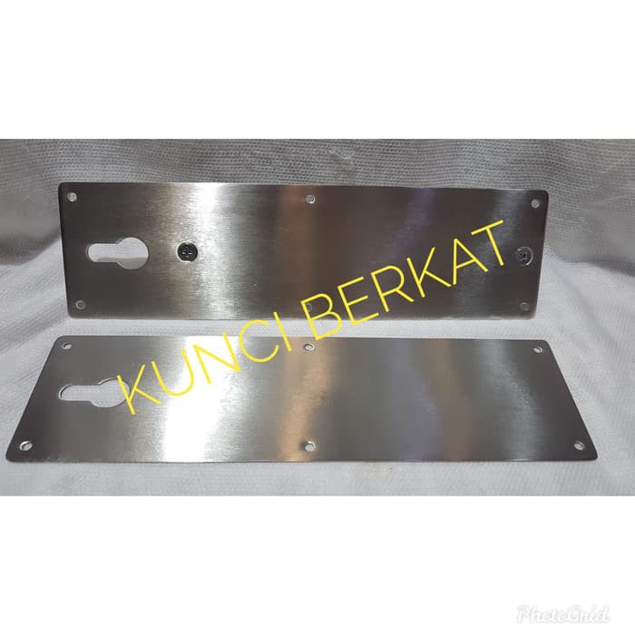 Push Plate/Tarikkan/Dorong/Pegangan Pintu Gudang/Garasi + lubang kunci