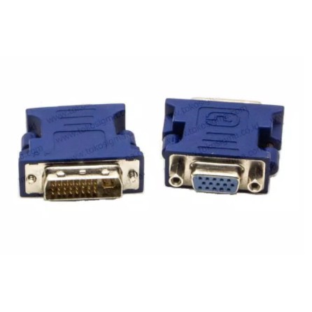 Converter DVI Port to VGA 24 5 Port Connector Adaptor