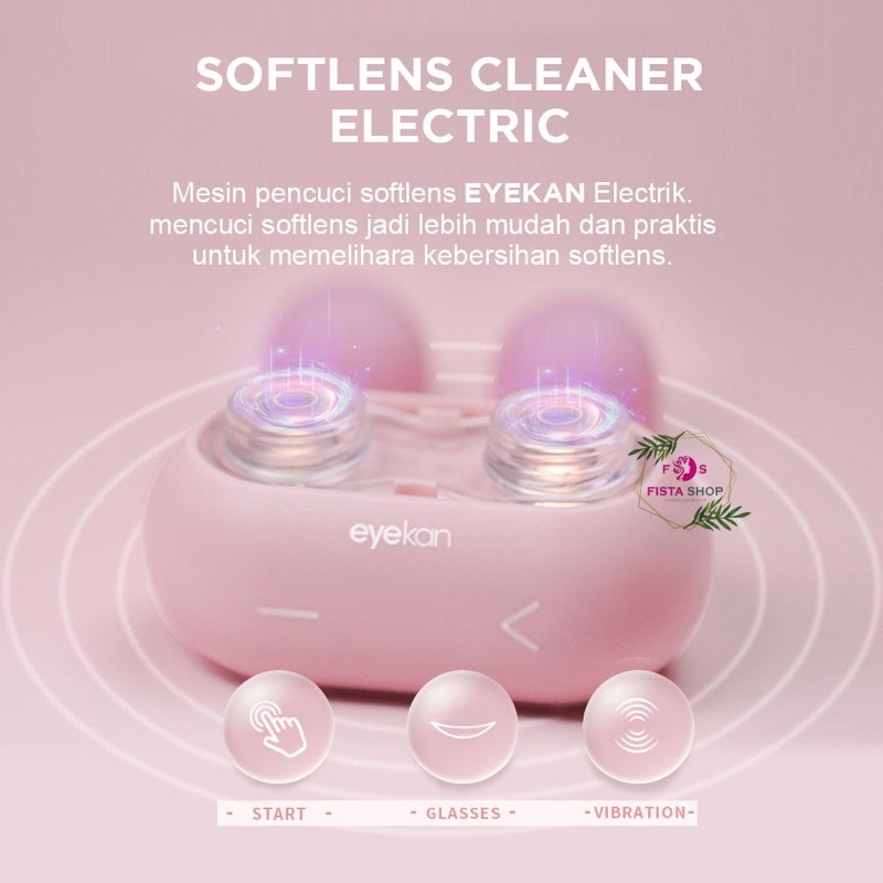 EYEKAN STEAMER SOFTLENS AUTOMATIS USB &amp; BATTERAI RABBIT CLEANING ULTRASONIC VIBRATION