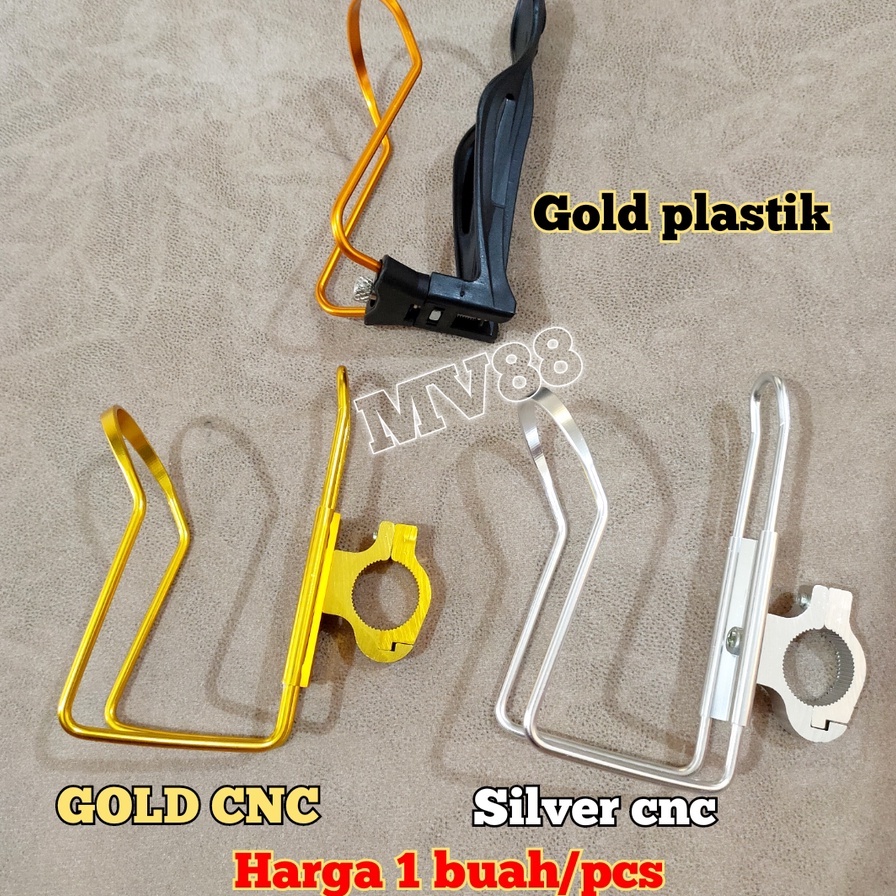 Holder Wadah Tempat Botol Minum Sepeda Besi Aluminium/Bicycle Bracket Drink Holder Solid Aluminium A