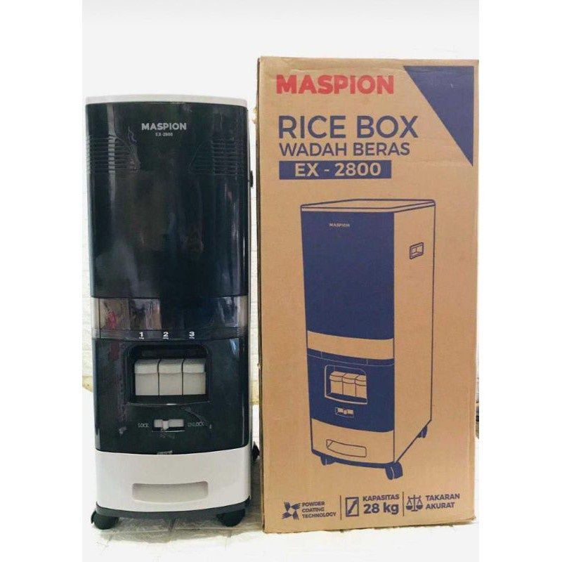 Maspion Rice Box 28 kg EX 2800 / EX2800 / EX- 2800 Tempat Beras