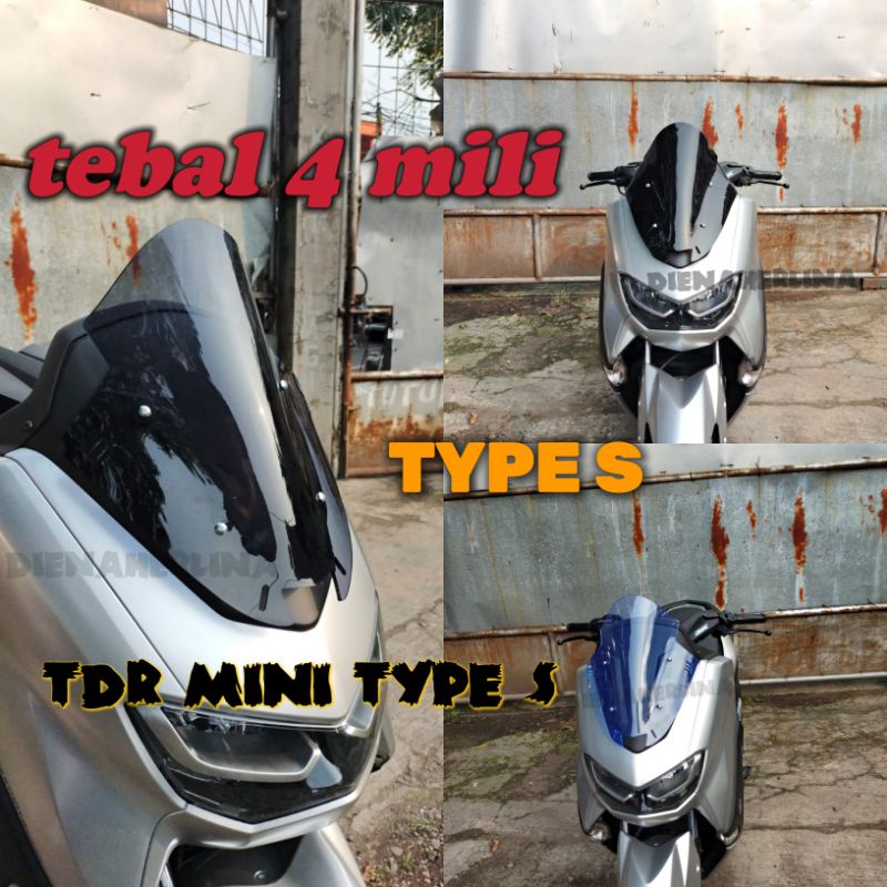 VISOR NMAX NEW TDR MINI TYPE S WINDSHELD NMAX NEW TDR MINI