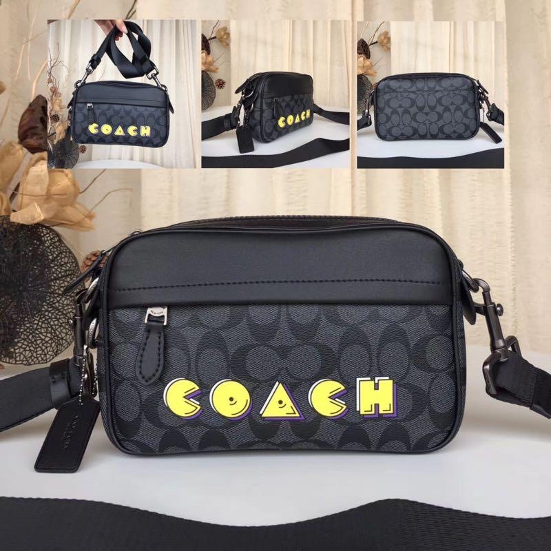 Tas selempang Coach pacman import Grade ori Quality mesengger bag coach tas slempang coach import