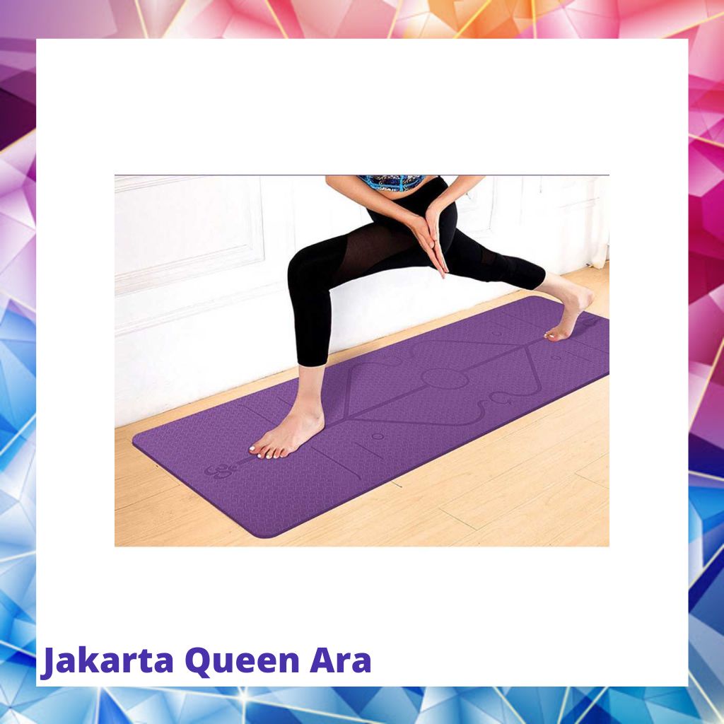 TaffSPORT Karpet Pilates Yoga Mat Anti Slip TPE 183 x 61 CM PROlite 6