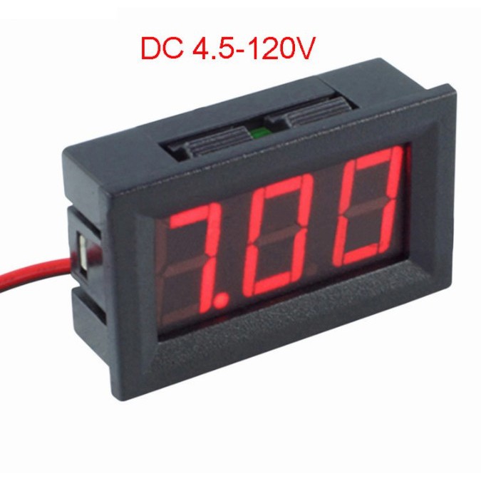 High Voltage DC Voltmeter 4.5 Volt sd 120 Volt 0.56 Inch 2 Wire