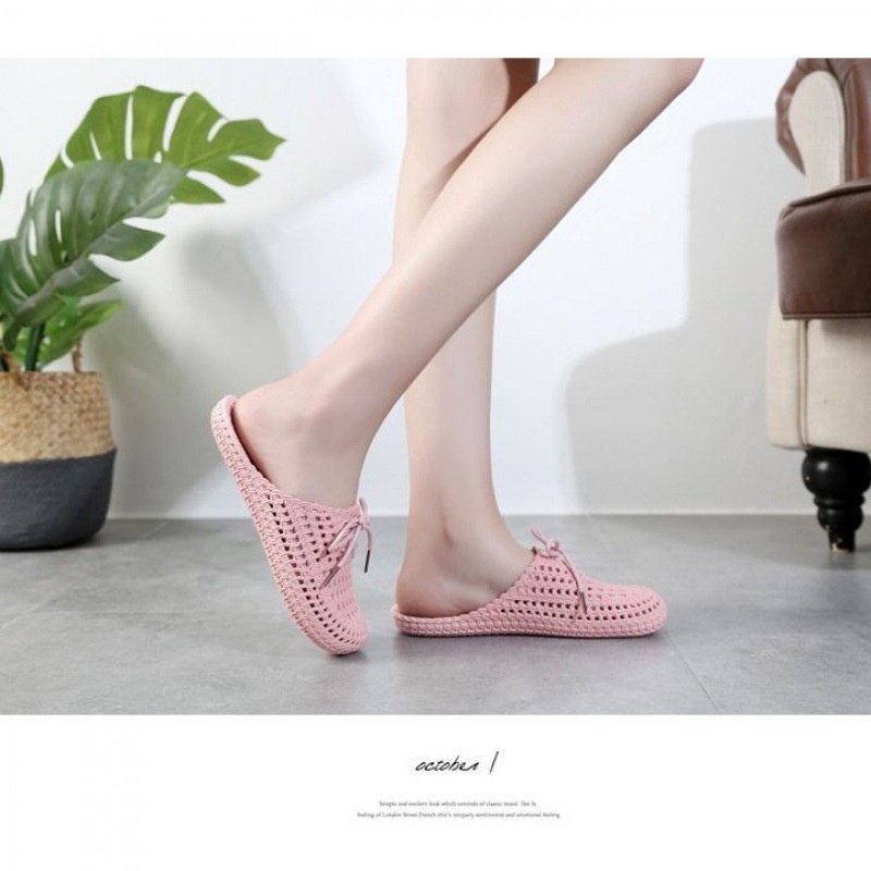 ♕ ❀ Chingu ❀ SA005 Sandal EVA Motif Pita / Sendal Slop Santai Wanita Karet Rubber Empuk Fashion Korea Import