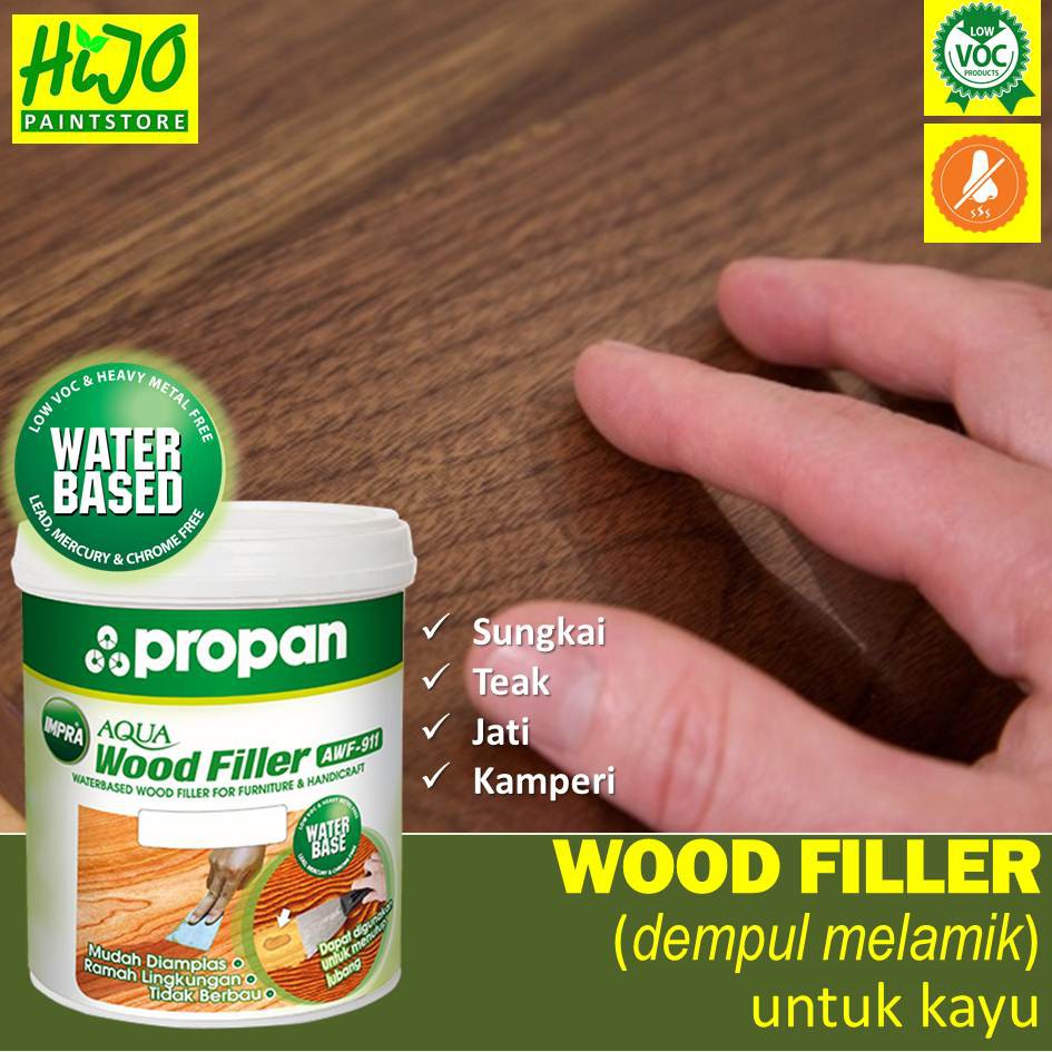 Dempul Kayu Melamik Waterbased Impra Aqua Wood Filler Shopee Indonesia