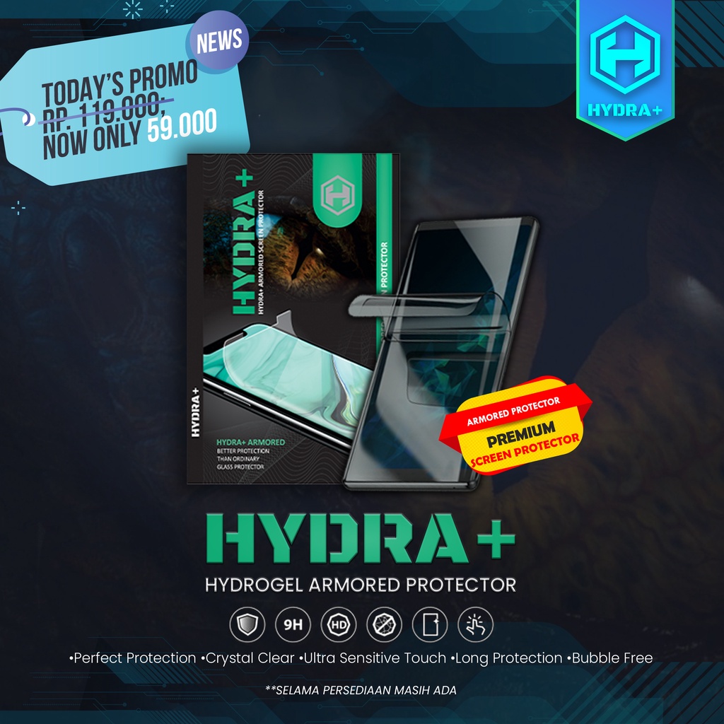 HYDRA+ Oppo A57 - Anti Gores Hydrogel - Not Tempered Glass - Full