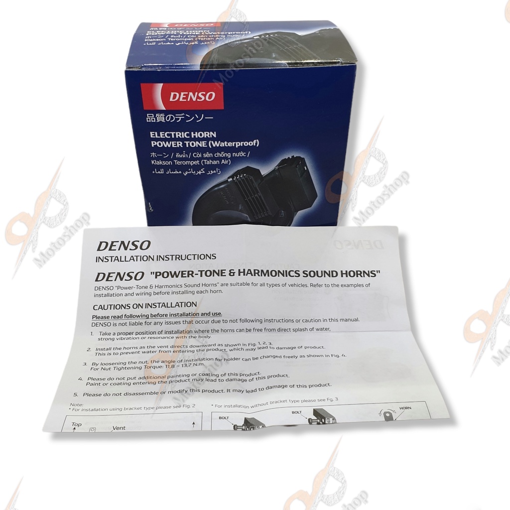 Denso Klakson Keong Waterproof Klakson Mobil Motor Tutup Anti Air 12V Horn