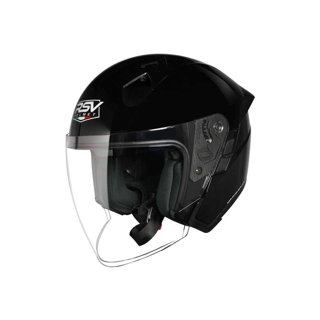 HELM RSV SV300 BLACK GLOSSY BUNDLING VISOR DARKSMOKE / IRIDIUM SILVER