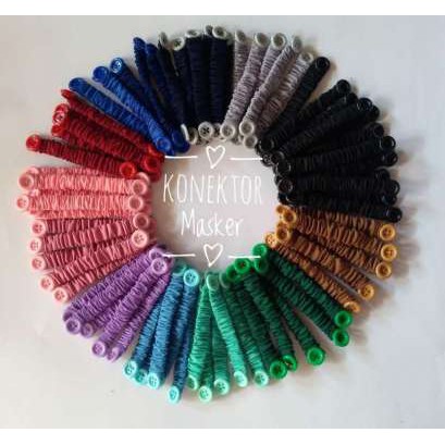 KONEKTOR MASKER HIJAB KANCING PENGAIT MASKER HIJAB