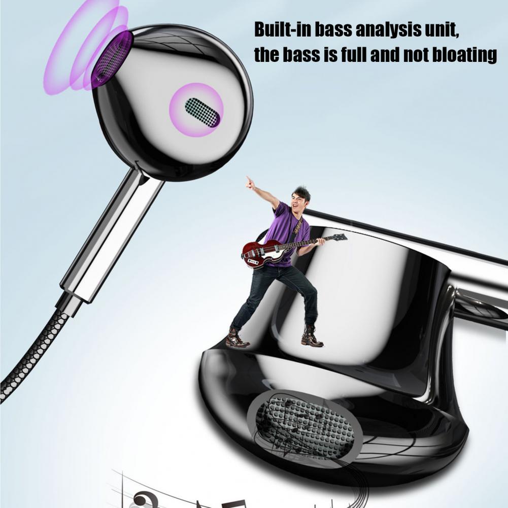 NEW VERSION! Super Bass purebass Headset M25 Stereo Earphones Build-In Microphone 3.5mm Dan Type-C Earphone Jack