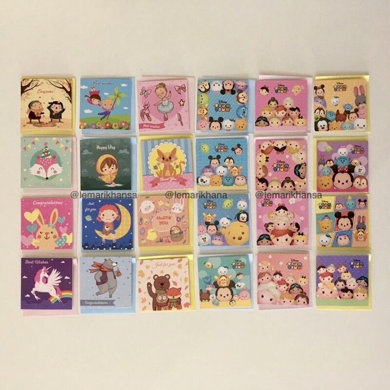 

Kartu Ucapan dan Amplop Sansan Wawa Sansanwawa Ucapan Ulang Tahun Anak Kado Selamat Bayi Baru Lahir