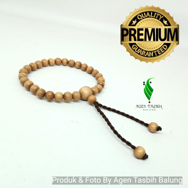 Gelang Cantik Pria Wanita Kayu Bidara Arab  size 6mm ORIGINAL