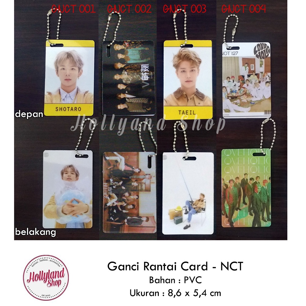 Gantungan Kunci Kartu PVC Card NCT U NCT Dream NCT127 WayV Unofficial