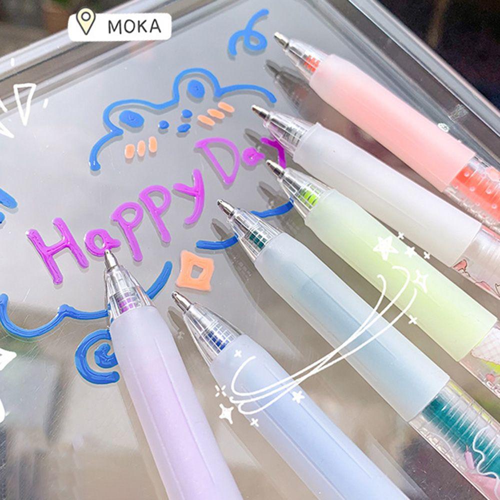 Top 12Pcs 3D Jelly Pen Set Kawaii Alat Gambar Gel Pen Alat Tulis Spidol Warna