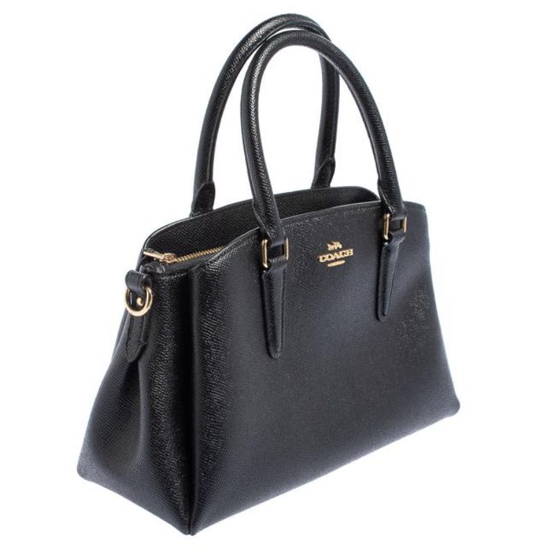 SAGE CARRYALL IN BLACK LEATHER(COACH F28976)