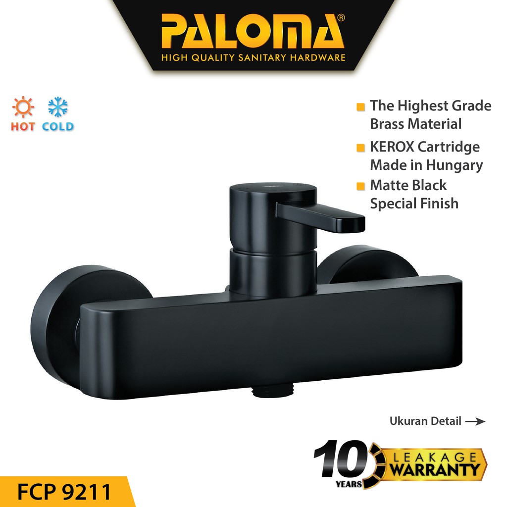 PALOMA FCP 9211 Keran Mixer Shower Mandi Panas Dingin Kran Air