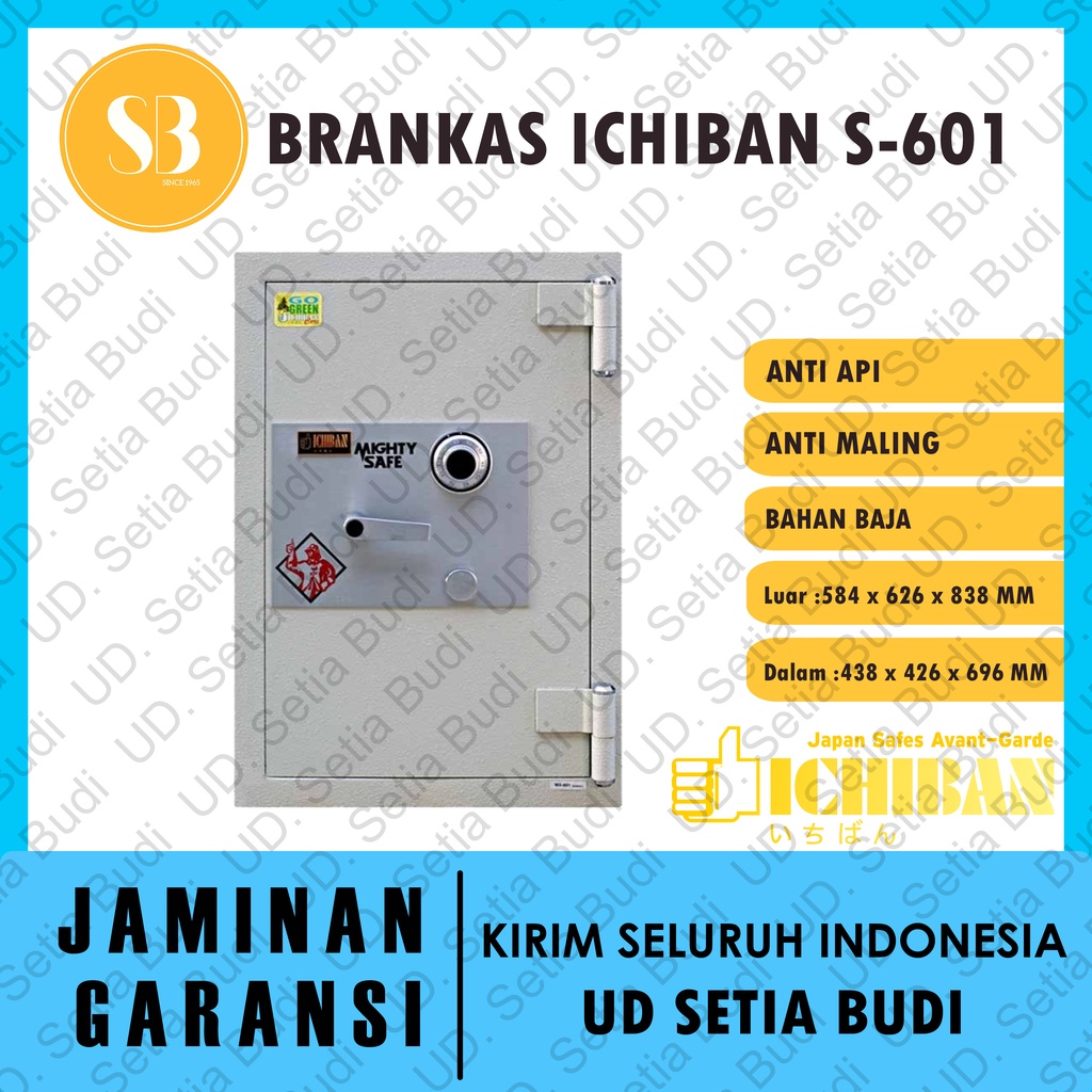 Brankas Ichiban S-601 Tahan Api dan Anti Maling