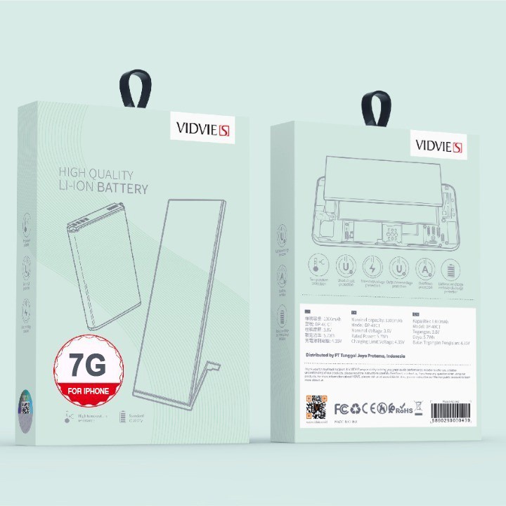 BATERAI VIDVIE-S IPH 7/IPH 7G