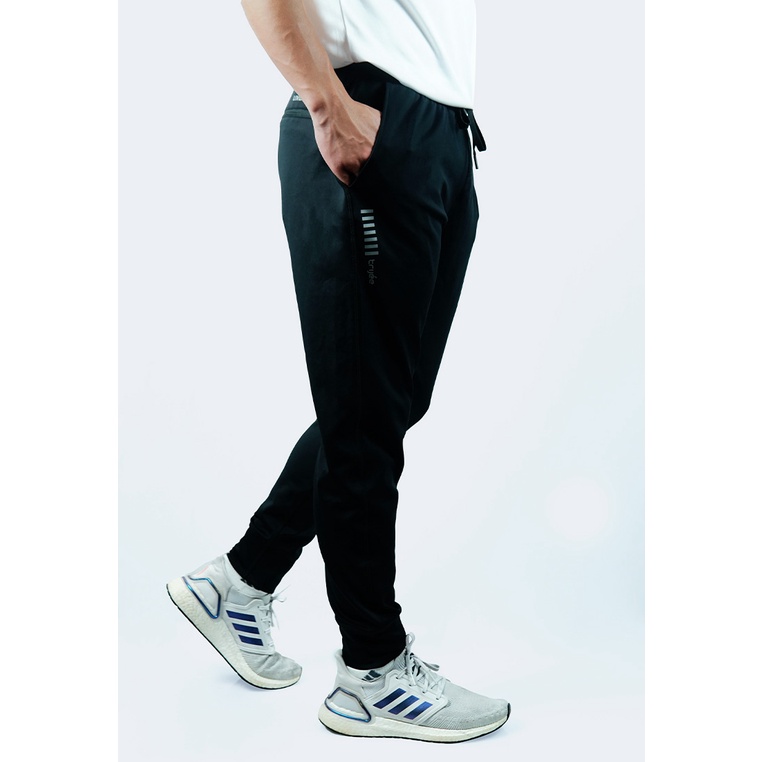 Trijee - Celana Olahraga Jogger Pria /Lari/Outdoor/  Raiden - Black