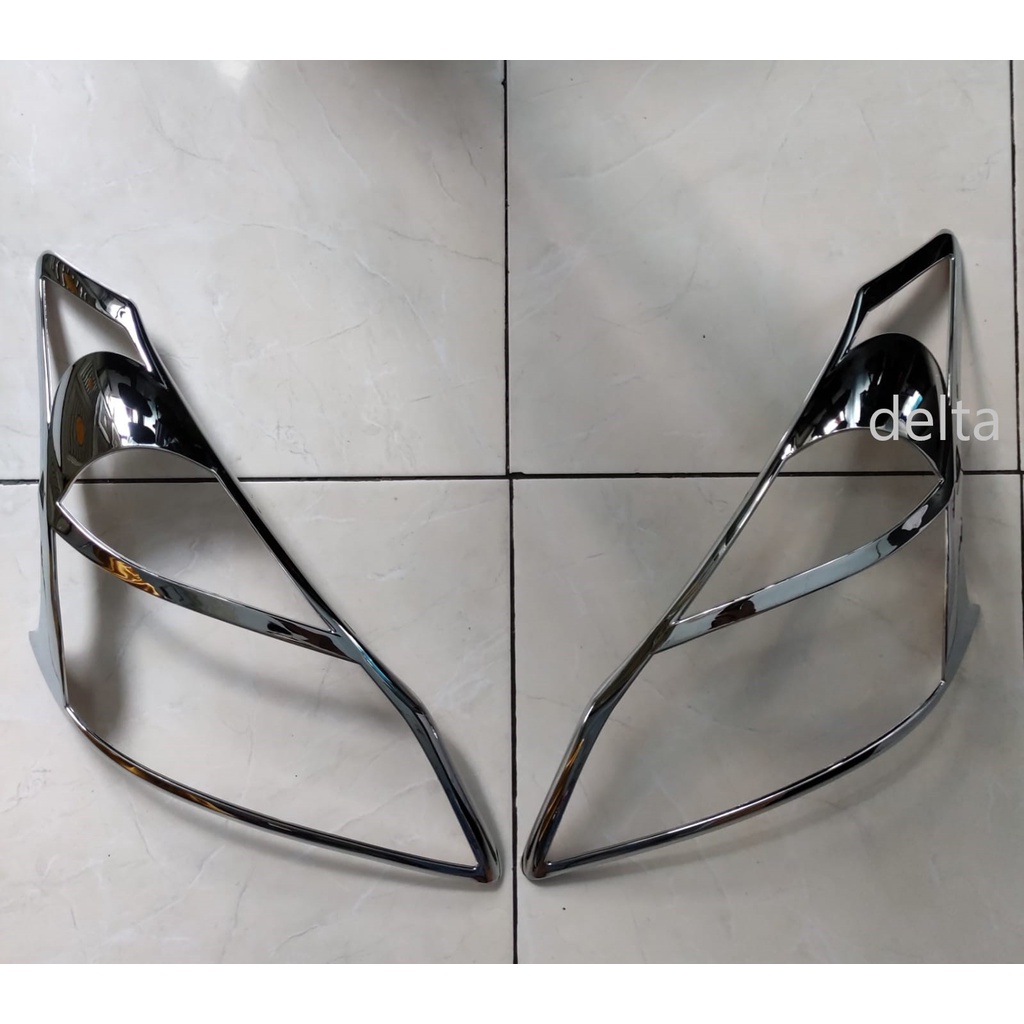 Garnish/Cover Lampu Depan dan belakang All New Avanza/Xenia  2012-2015 Chrome