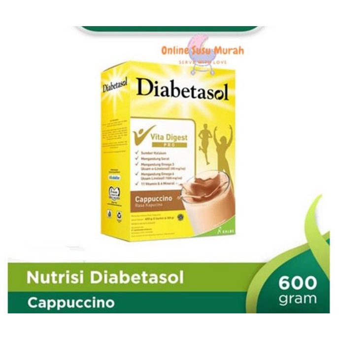 

(BISA COD) Diabetasol Cappucino 600 gram TERLENGKAP Kode 607