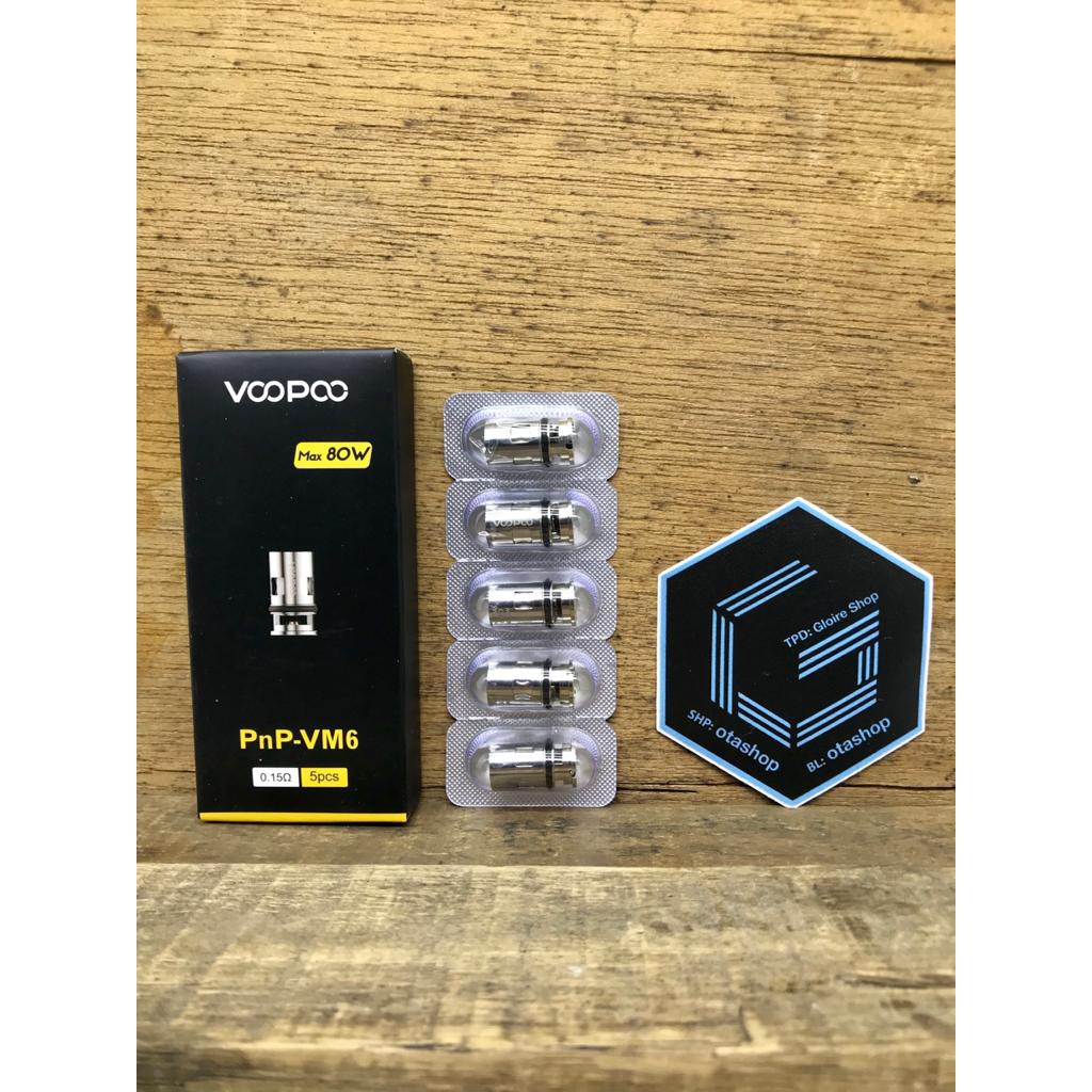 COIL Voopoo PNP VM6 0.15ohm 80w Replacement Authentic 0.15 ohm Drag x