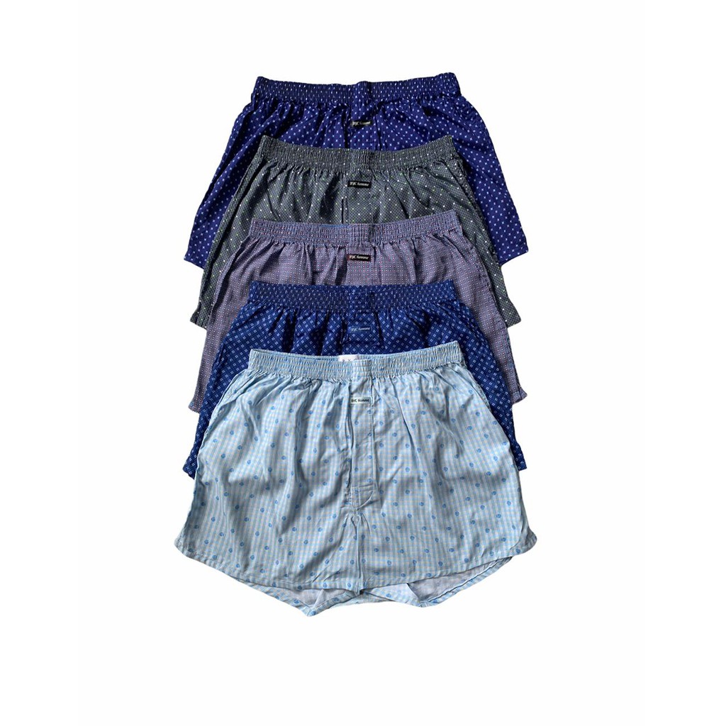 Byc Mens Underwear Cotton Woven Boxer. Original.( Koreans Brand) Unisex (Pria/Wanita) 100K/3Pcs