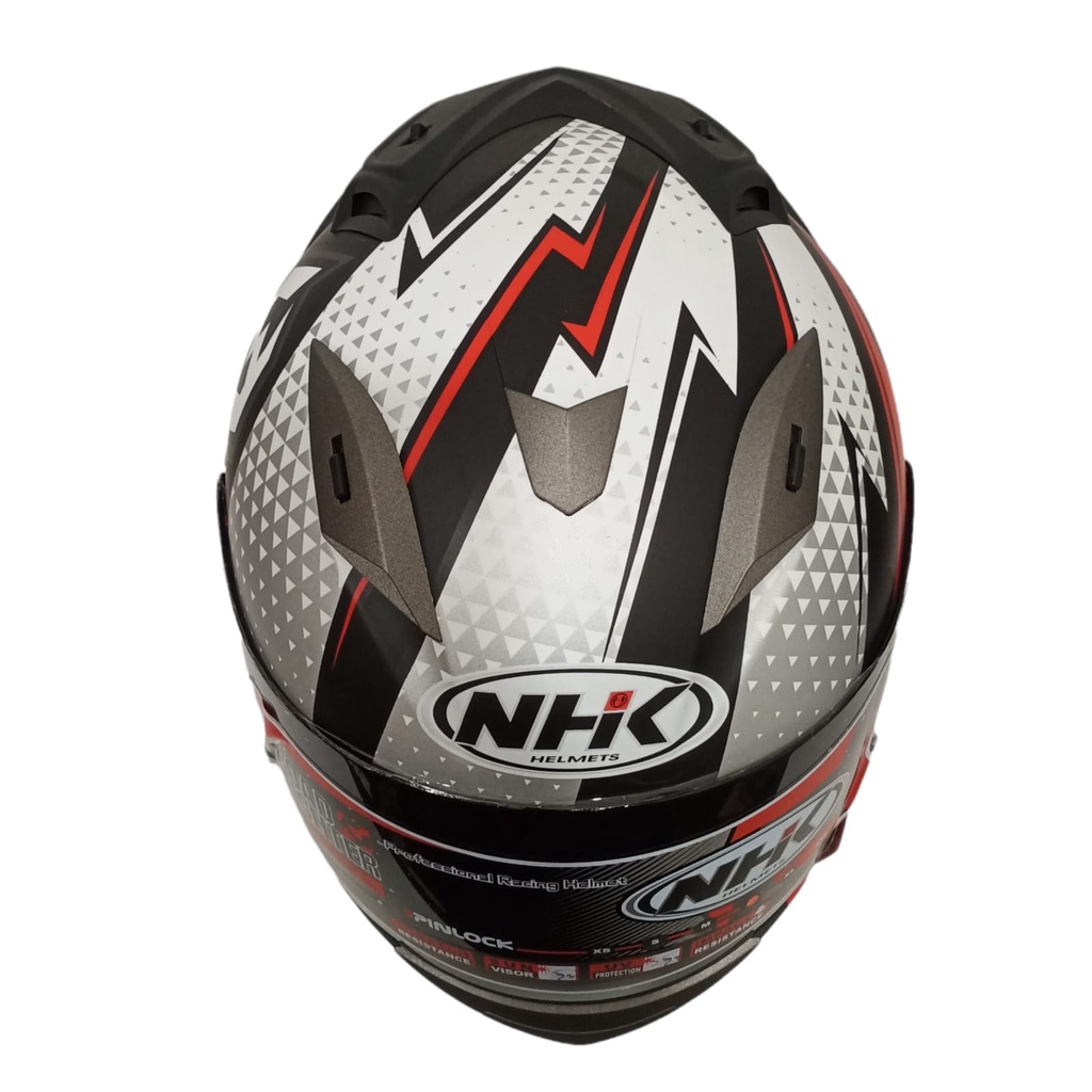 HELM FULL FACE NHK MOTIF RACE PRO FLASH BLACK RED DOFT