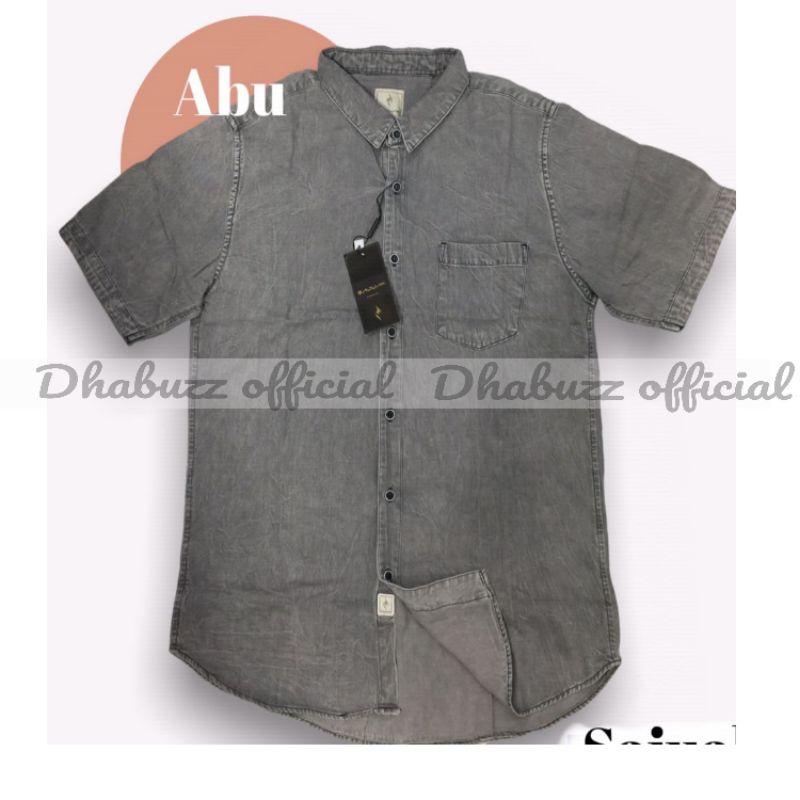 BAJU KEMEJA KERAH KERJA PRIA LENGAN PENDEK NEW COLOR JF DENIM ORIGINAL SAJUAK