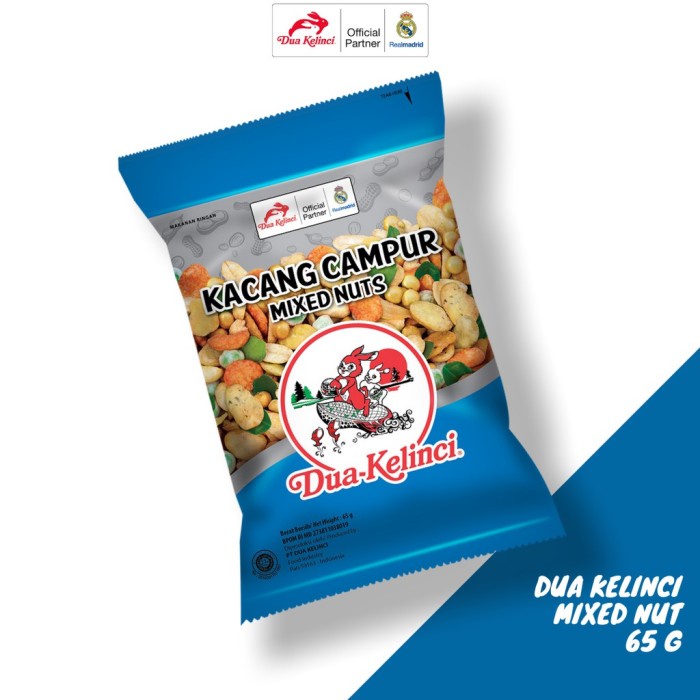 

Dua Kelinci Mixed Nuts Kacang Campur 65 gram