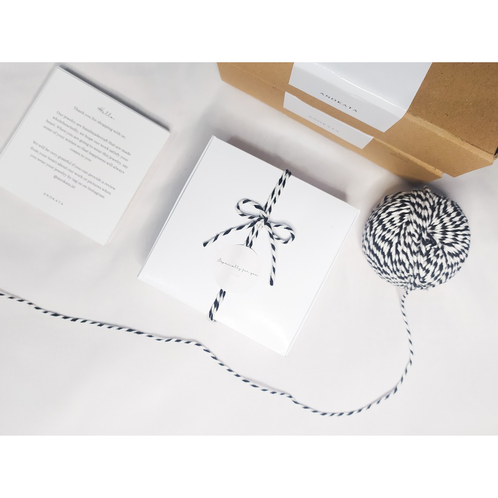 ANOKATA - MINE &amp; YOURS Gelang Couple Cube Anti Karat Gelang Hitam Pasangan Minimalis Premium Gelang Hitam Simple Original