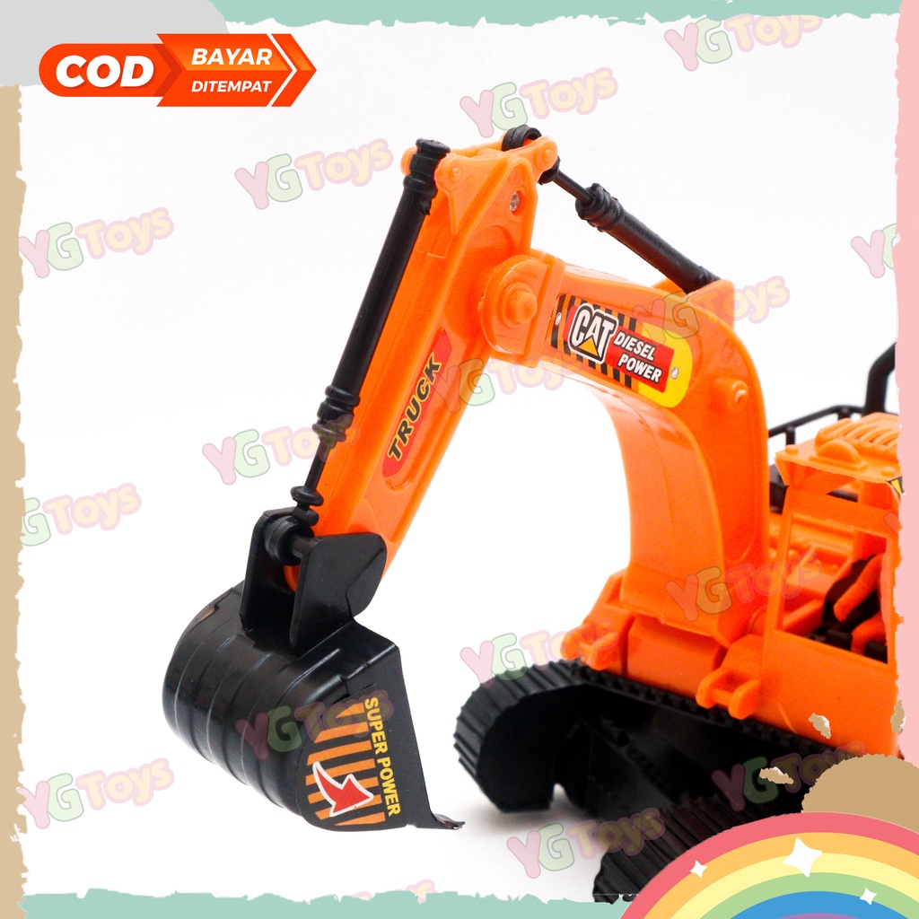 YGtoys Mainan Mobil Mobilan Anak Laki Laki Truk Excavator Keruk Truck Konstruksi Mobil Beko