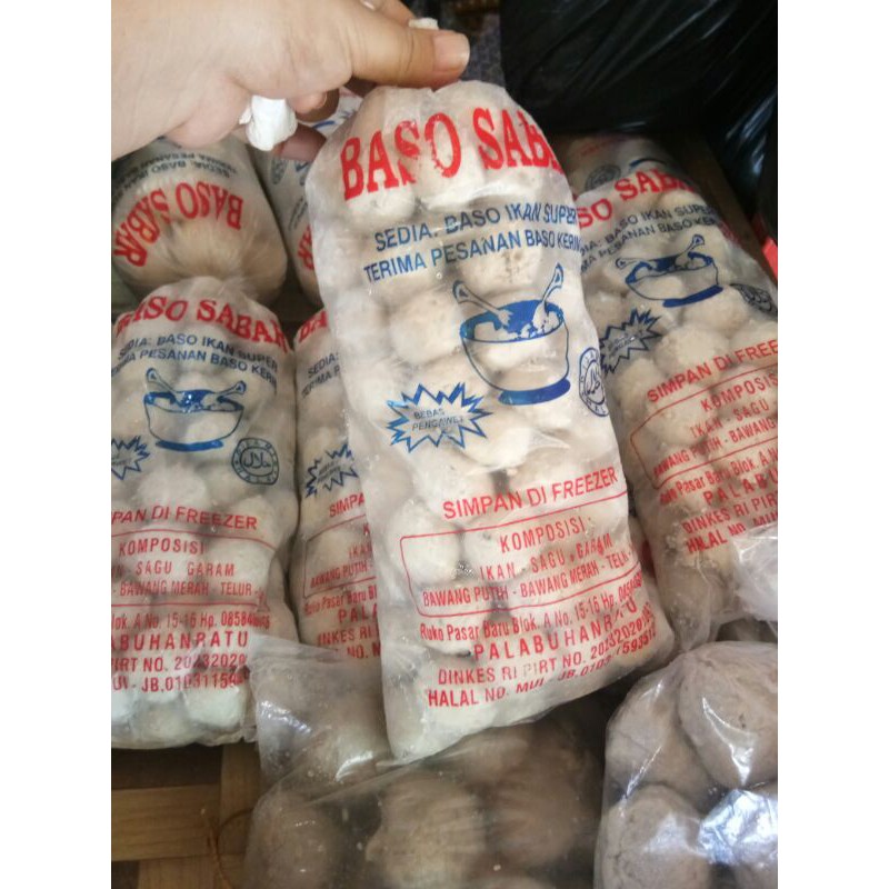 

Bakso ikan super 100biji