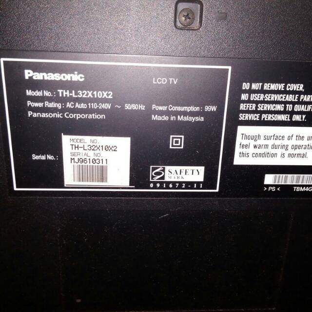 Panasonic TH-L32X10X2 di ecerkan MAINBOARD T-CON atau MB TICON dan PSU nya silahkan