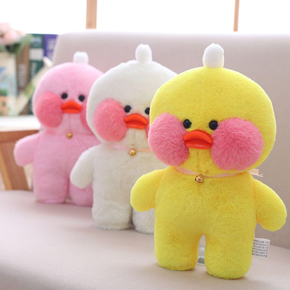 Needway  Lalafanfan Ducks Plush Toys Korea Anak Lembut Mainan Hadiah Natal Transform to Pig Cat Plush Animal Toys Panda Little Yellow Duck Doll Bebek Kuning Boneka Mainan