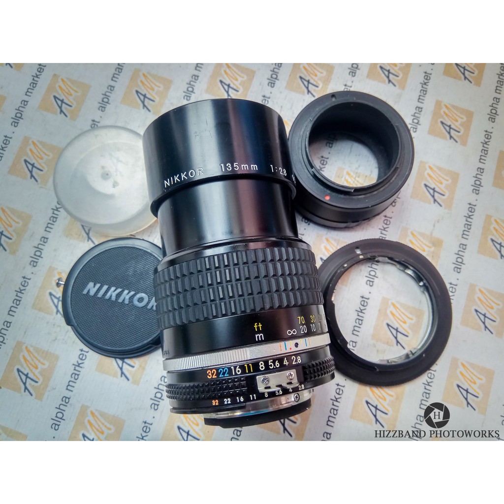 MULUS Lensa Manual Tele Fix Nikon Nikkor 135mm f2.8 AI-S AIS TAJAM BOKEH Canon EOS M Nikon Z Pentax 
