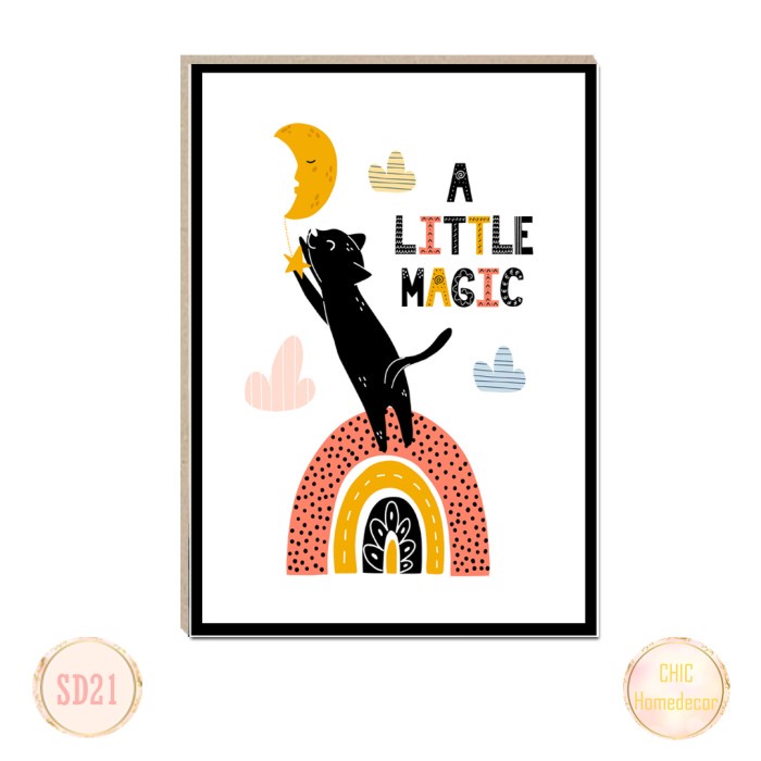 WP PROJECT Hiasan dinding kamar anak motif scandinavian SD21 Elegan