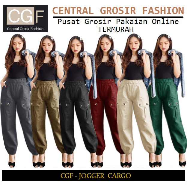 Jogger Cargo - Central Grosir Fashion (CGF) - Ukuran L-4XL - American Drill