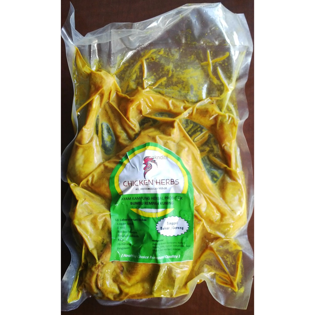 

CHICKEN HERBS Ayam Kampung Herbal Probiotik Bumbu Rempah Kuning