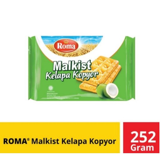 

Roma Malkist Kelapa Kopyor 252g