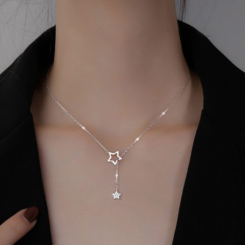 Kalung LILY Penjualan Panas Pesona Hadiah Valentine Bintang Berongga