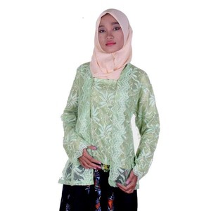 Kebaya Kutubaru Brokat - Hijau