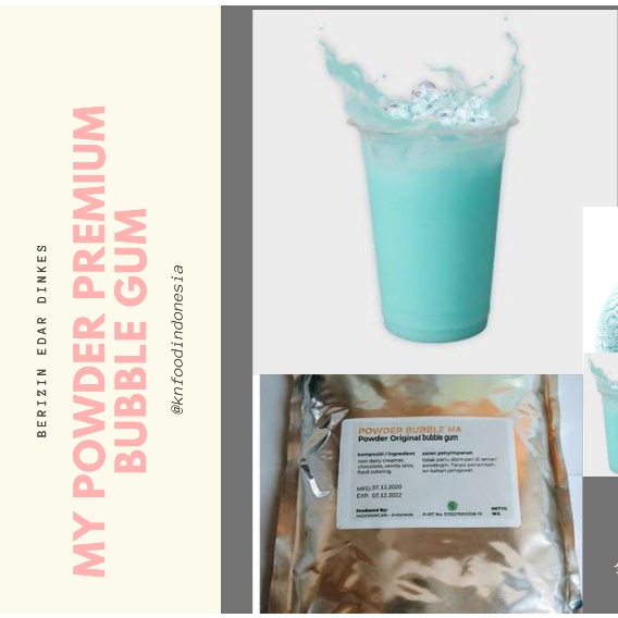 

Powder Bubble Gum Premium 1 kg-Bubuk Bubble Gum Premium 1 Kg-instan same day