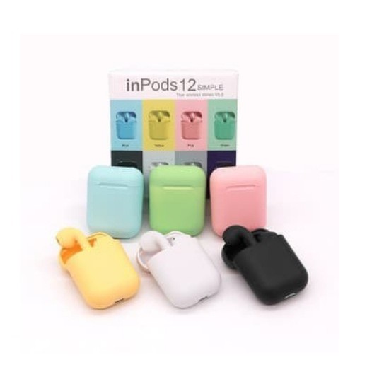 Macaron Headset Bluetooth 5.0 WarnaMacaron Inpods12 Inpods 12 Headset