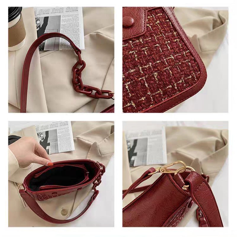 tas wanita selempang import terbaru sling bag korea shoulder bag murah bahan kain