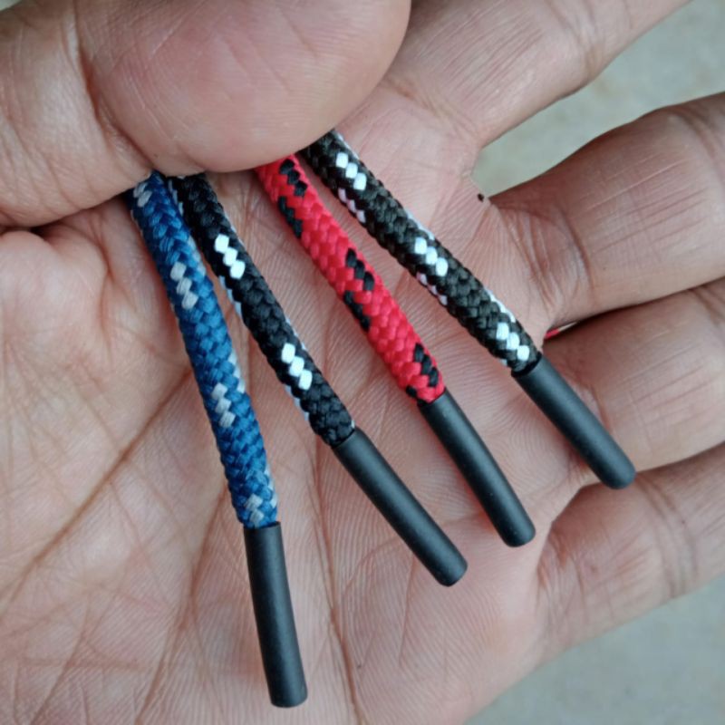 Tali Jaket Tali Hoodie Tali Sepatu Premium Ujung Aglet HeatShrink